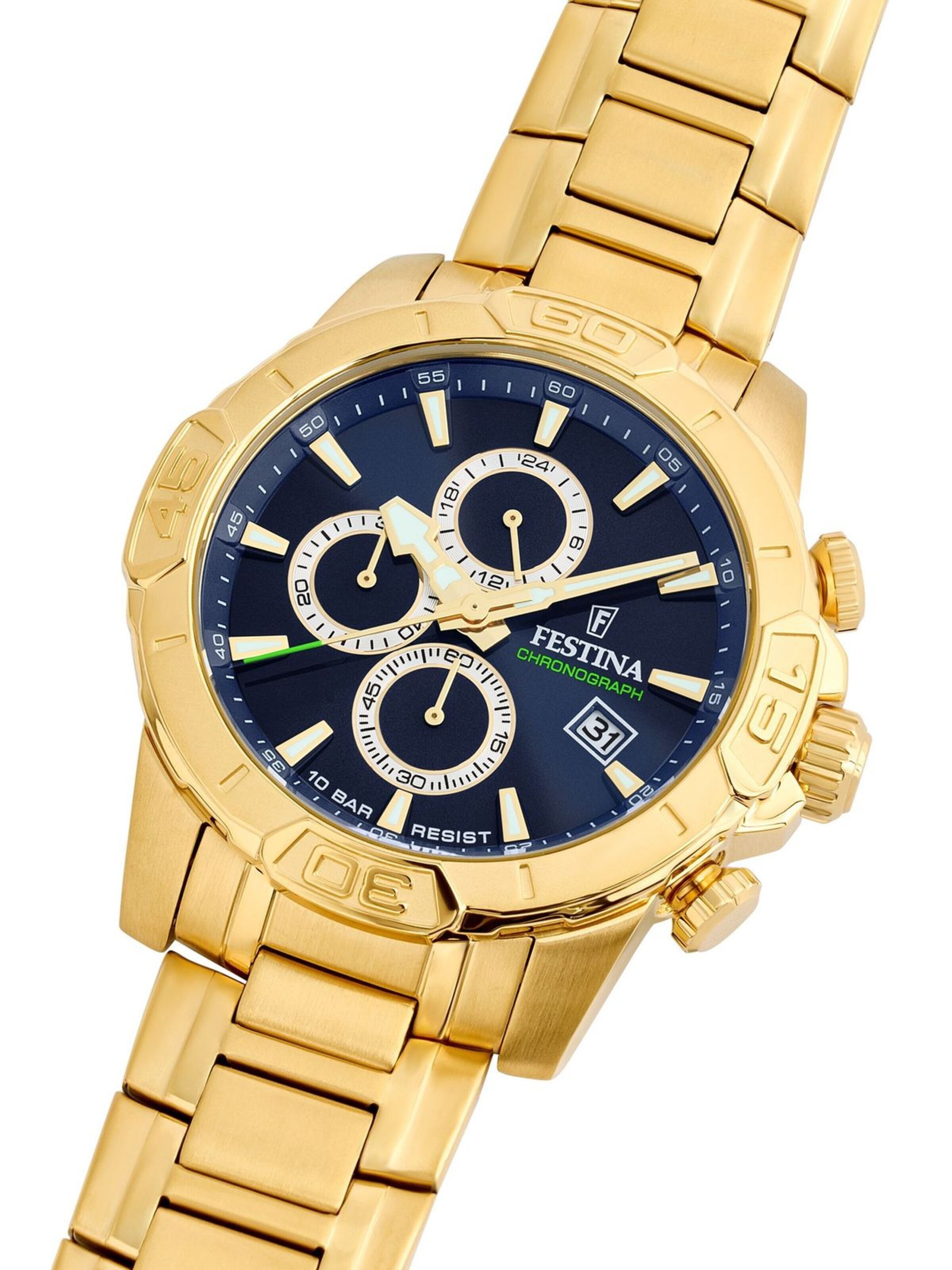 Montre à affichage analogique 'Chronograph Timeless Chronograph' FESTINA en or