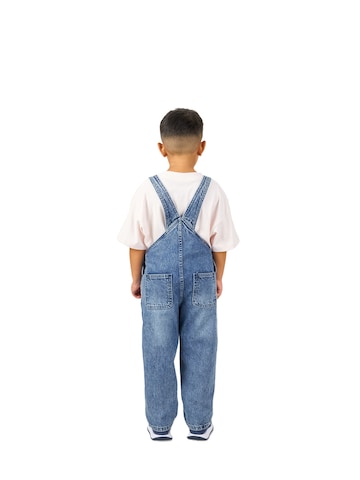 FAMILY 1ST FAMILY 4EVER Regular Dungarees 'Hard Working' in Blue