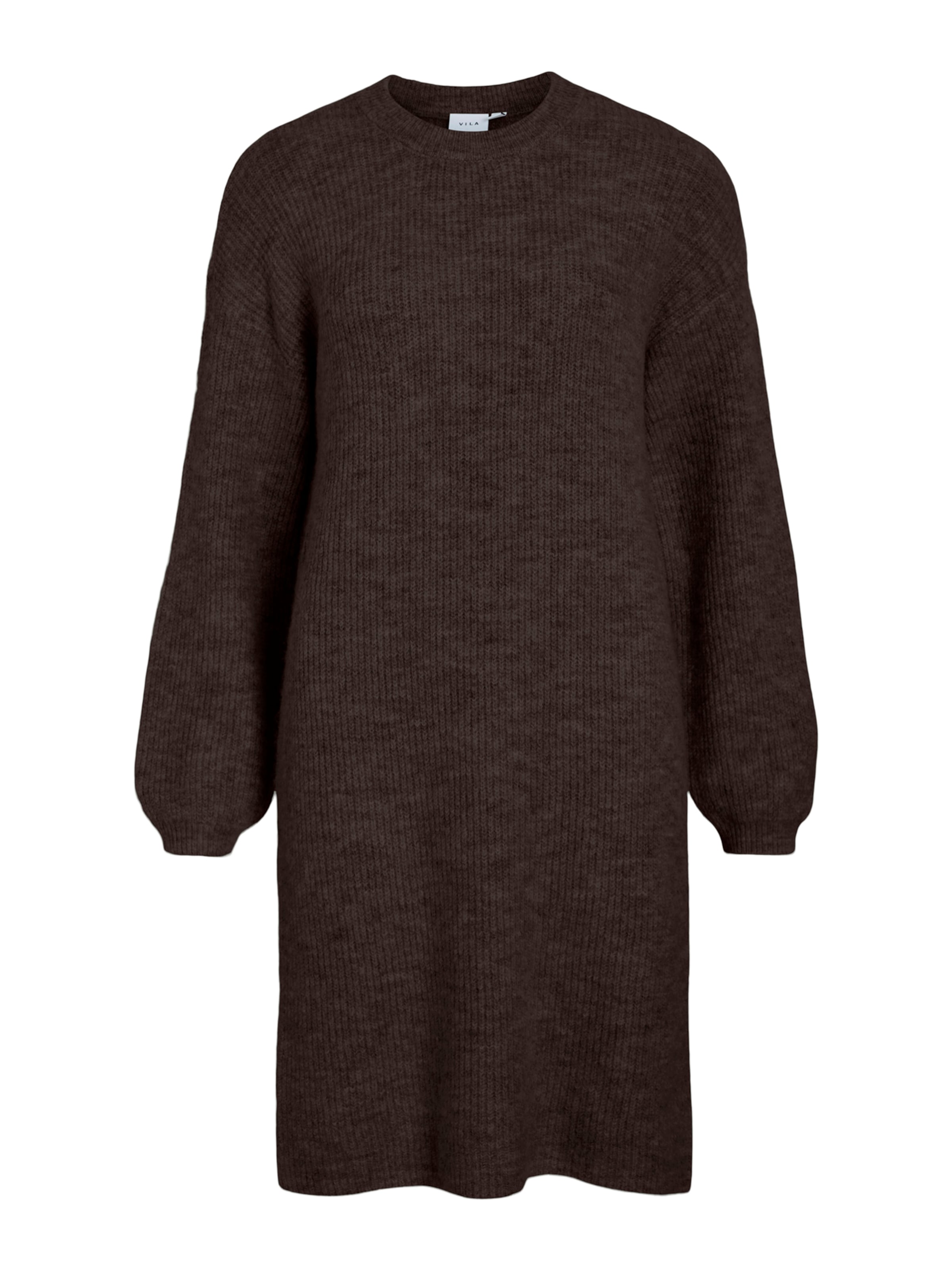 VILA Strikkjole 'VIRETTA' i brun: forside