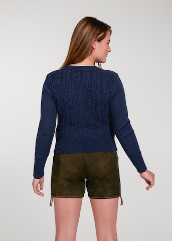 SPIETH & WENSKY Knit Cardigan 'Seerose' in Blue