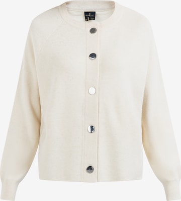 DreiMaster Klassik Knit cardigan 'Markani' in White: front