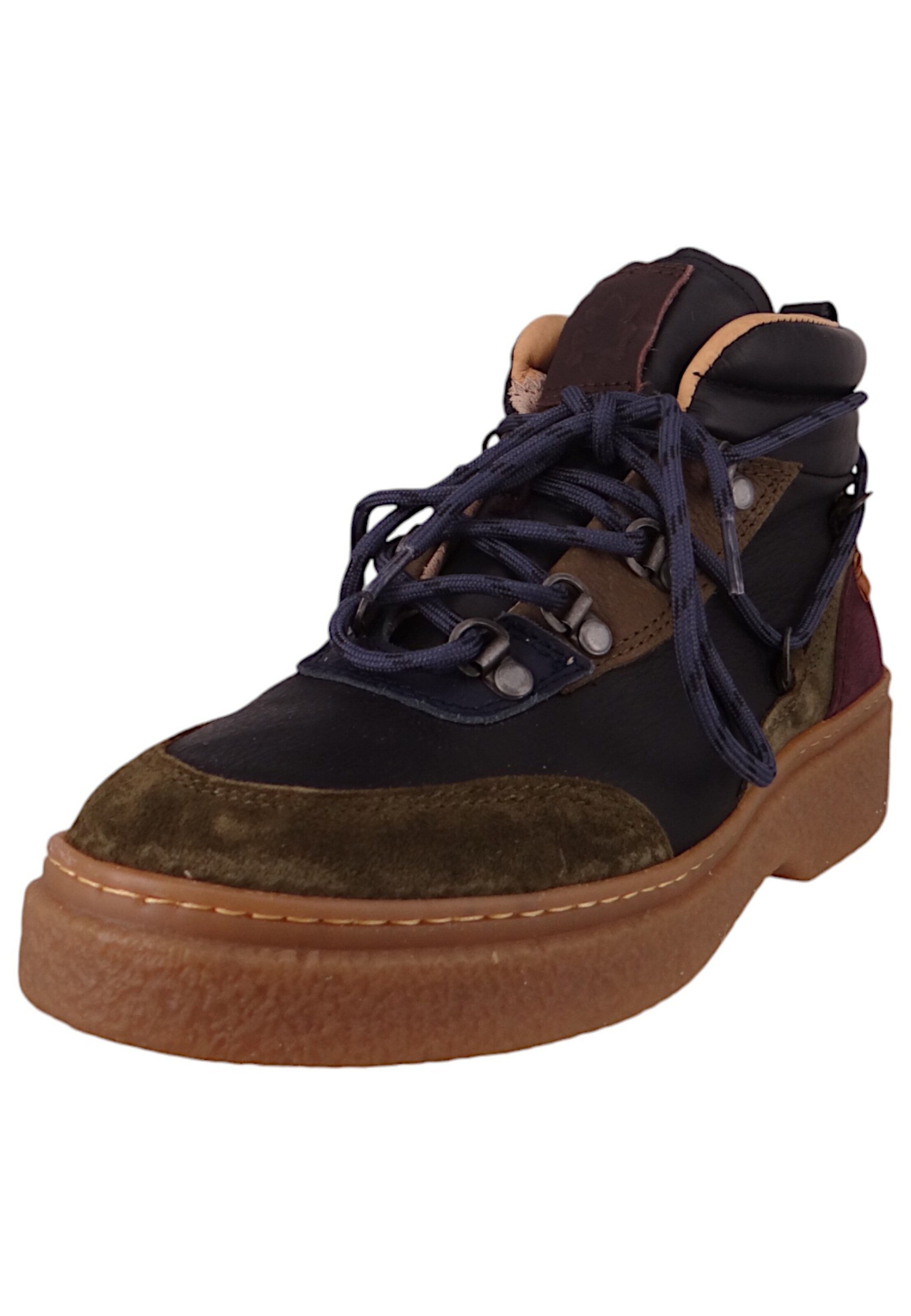 EL NATURALISTA Schnürstiefelette in Schwarz: Vorderseite