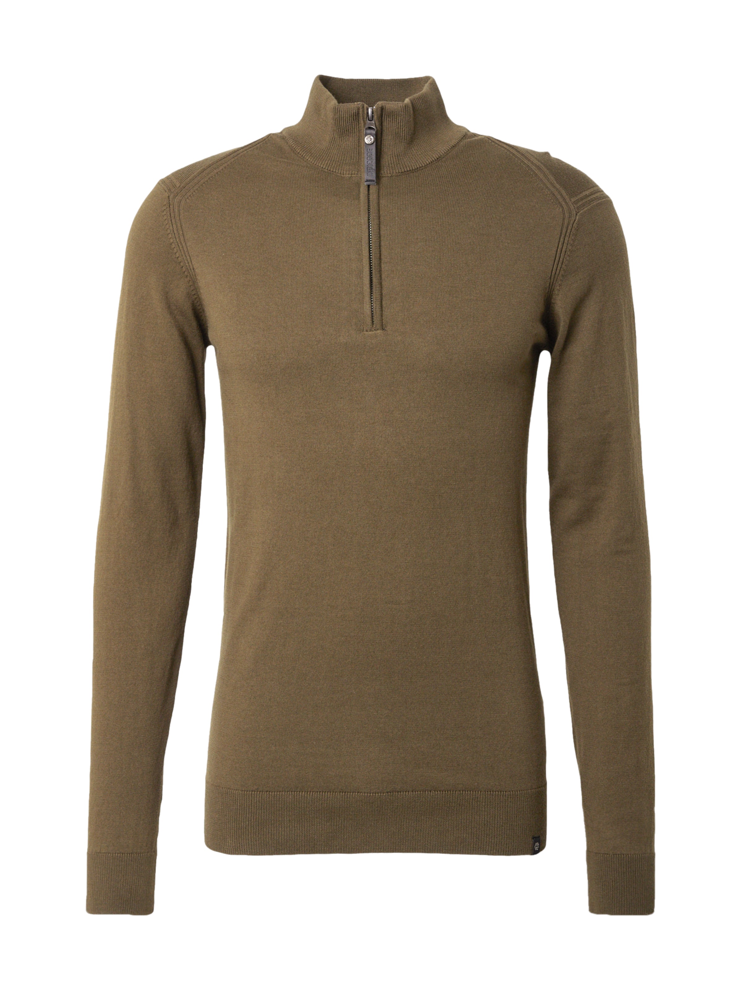 INDICODE JEANS Пуловер 'Ancona' в зелено: отпред