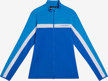 J.Lindeberg Sportsweatvest 'Jarvis' in Blauw: voorkant