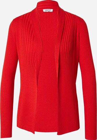 ESPRIT Gebreid vest in Rood: voorkant