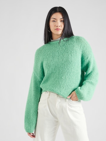 Pull-over QS en vert : devant