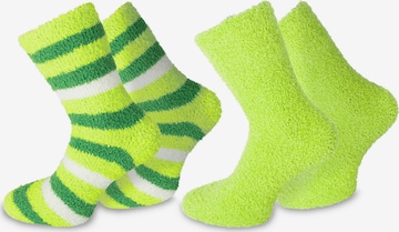 Chaussettes normani en vert : devant
