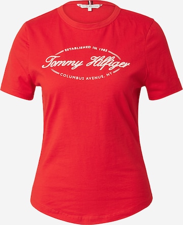 TOMMY HILFIGER - Camiseta en rojo: frente