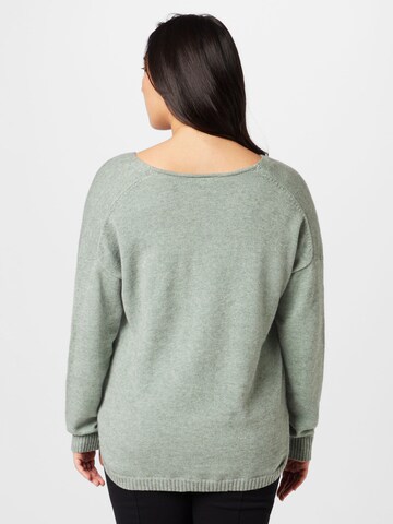 ONLY Carmakoma - Pullover 'Margareta' em verde