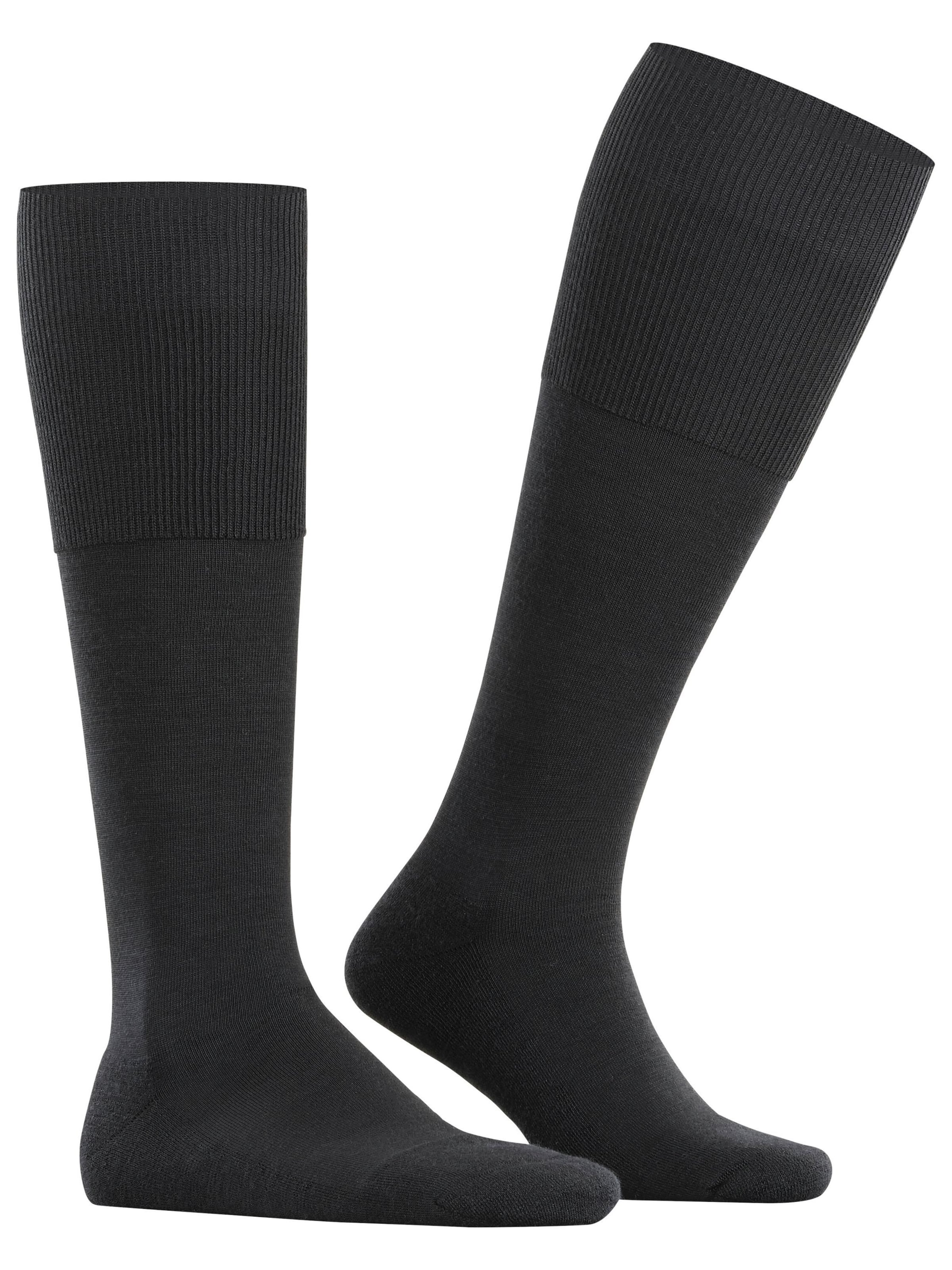 FALKE Knee High Socks 'Airport Plus' in Black