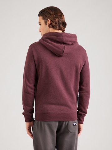 Superdry Ζακέτα φούτερ 'Essential' σε κόκκινο