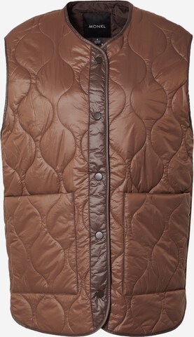 Monki Vest in Brown: front