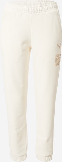 PUMA Pantalon de sport en beige clair / or, Vue avec produit
