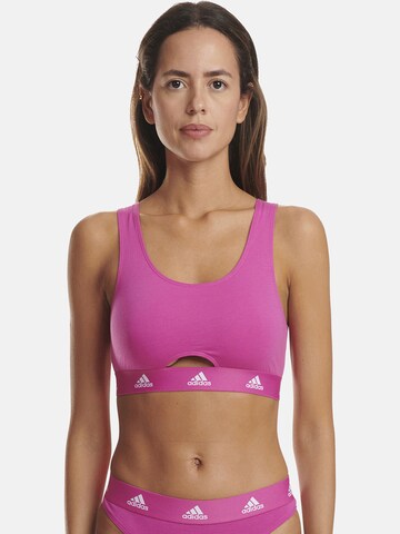 ADIDAS SPORTSWEAR Bralette Bra ' SCOOP BRALETTE ' in Pink: front