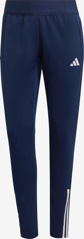 ADIDAS PERFORMANCE Regular Workout Pants 'Tiro 23' in Blue: front