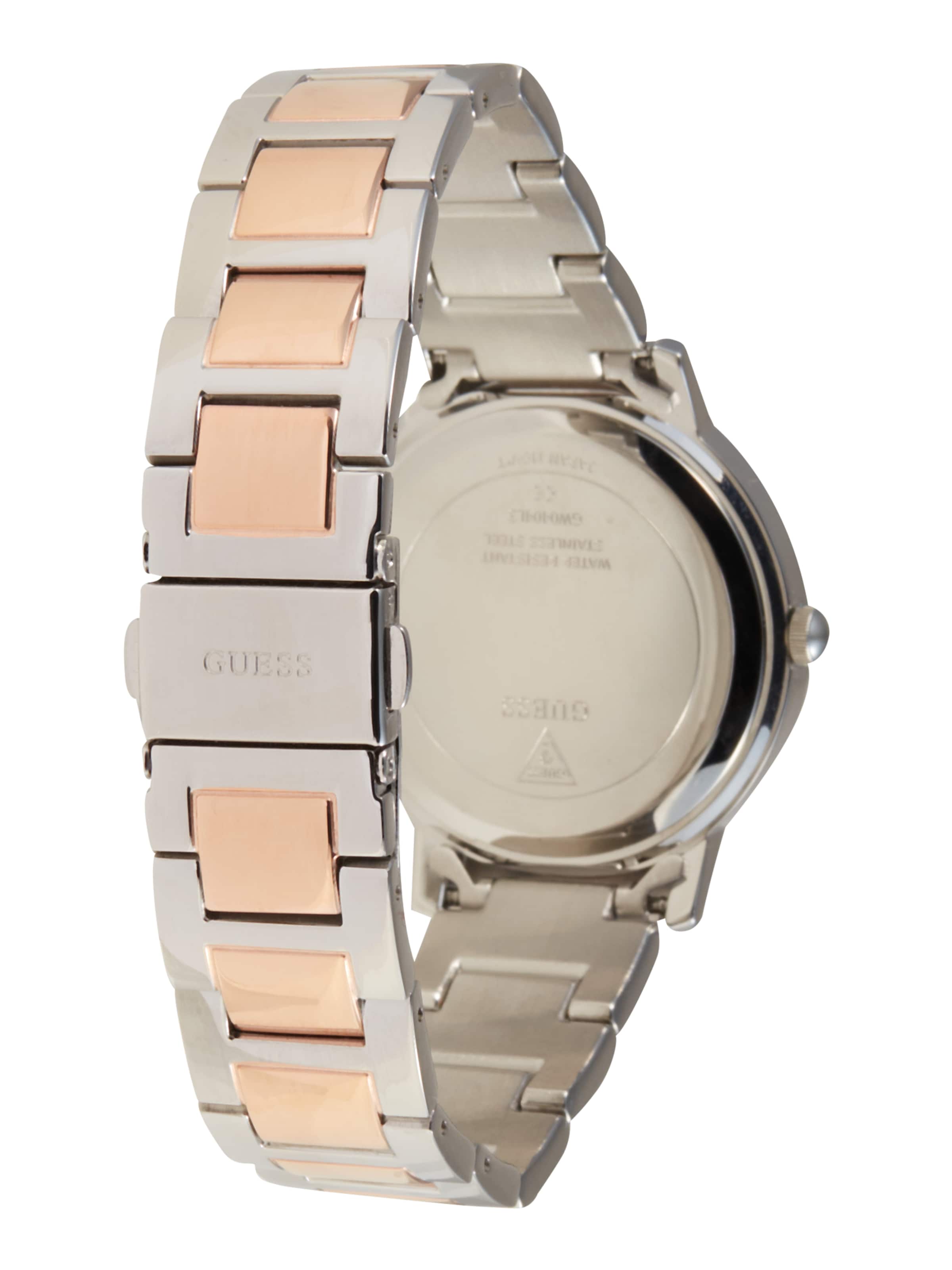 GUESS Analoog horloge 'Dawn' in Zilver