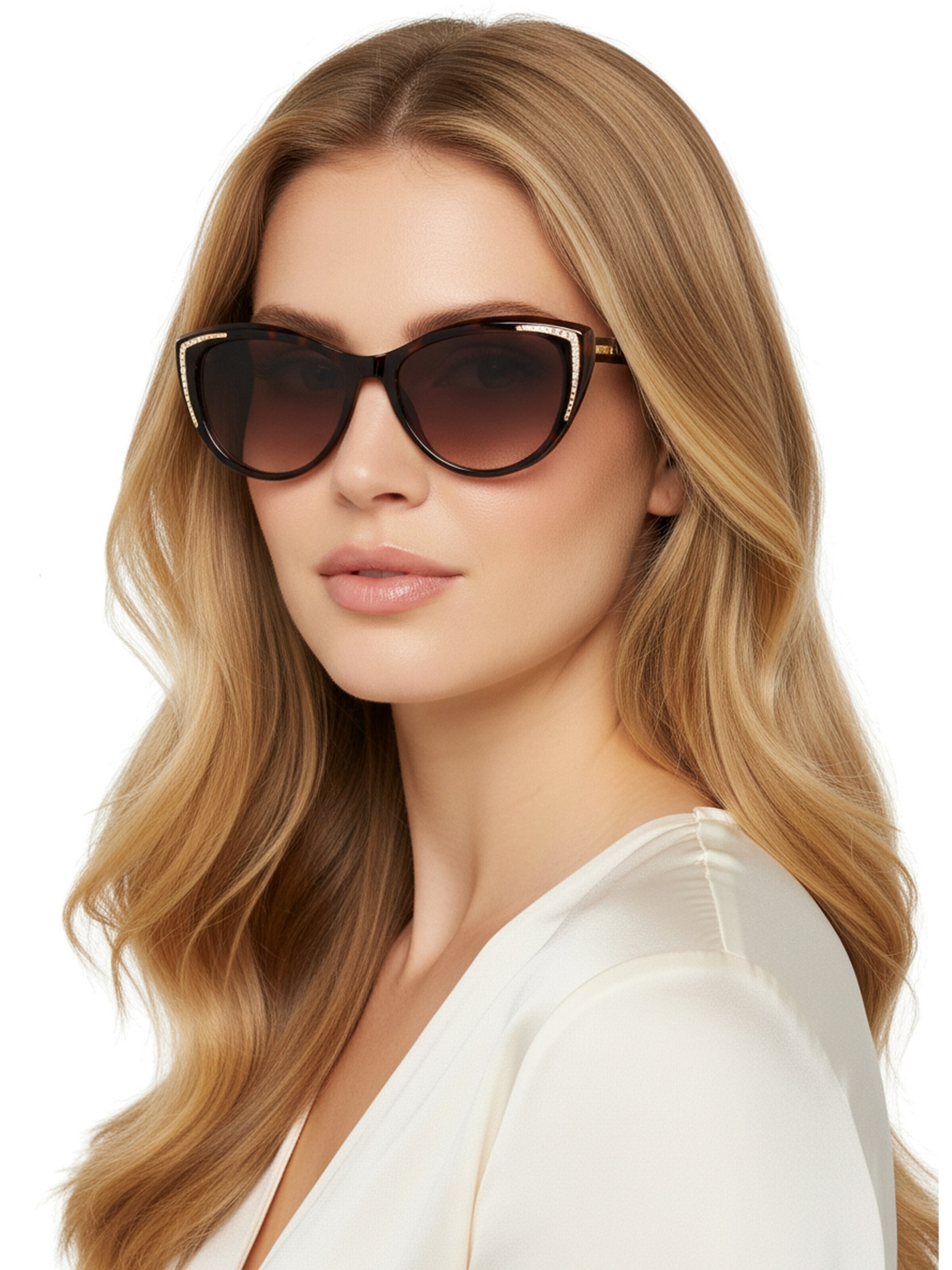 GUESS Okulary przeciwsłoneczne 'Sonnenbrille' w kolorze brązowy: przód