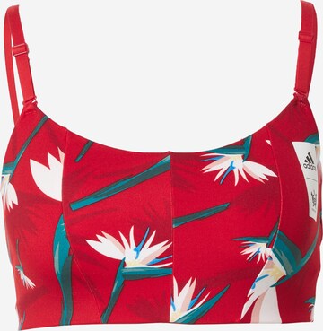 ADIDAS SPORTSWEAR Sport bh 'Thebe Magugu Studio Light-Support' in Rood: voorkant