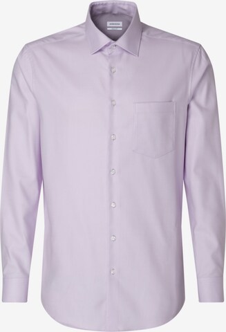 SEIDENSTICKER Regular fit Button Up Shirt in Purple: front