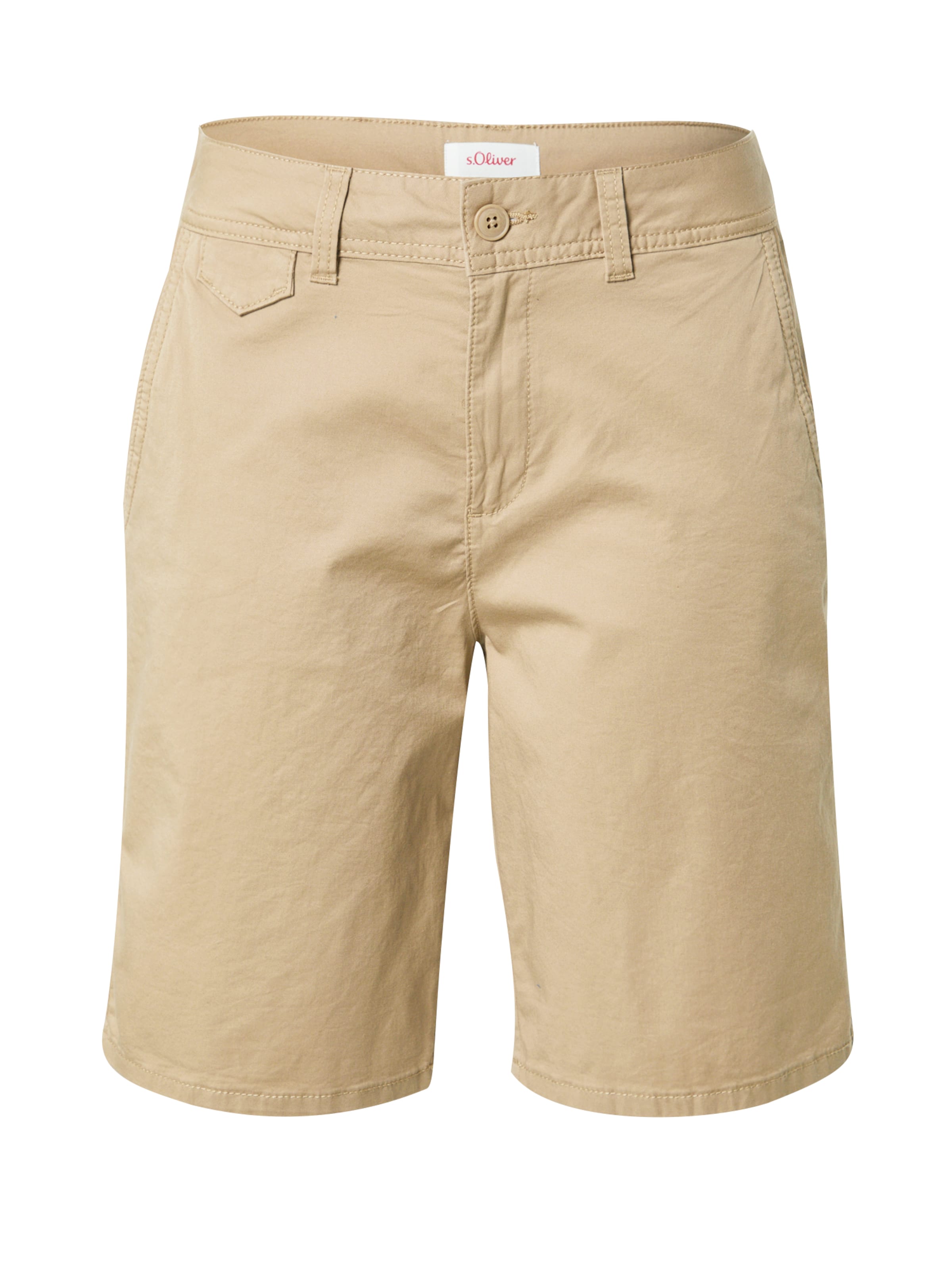 s.Oliver Loose fit Trousers in Beige: front