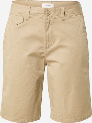 s.Oliver Loose fit Chino Pants in Beige: front