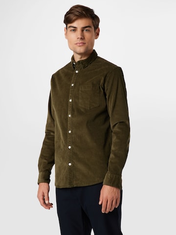 Kronstadt Regular fit Overhemd 'Johan' in Groen: voorkant
