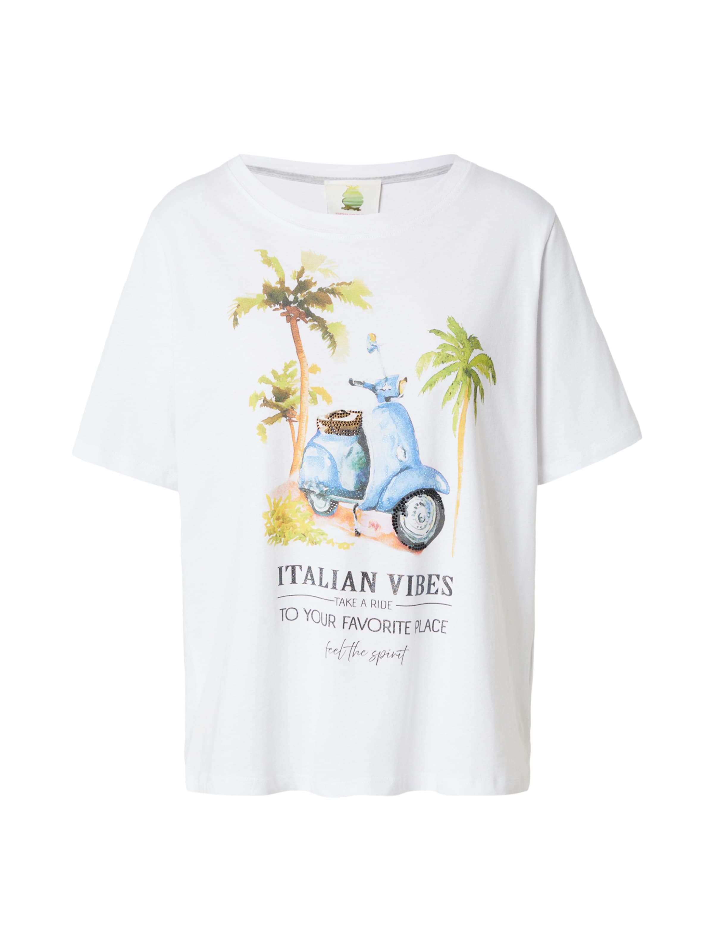T-shirt PRINCESS GOES HOLLYWOOD en blanc : devant