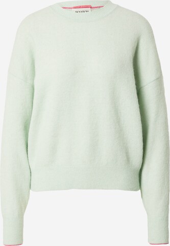 SCOTCH & SODA Sweater 'Fuzzy' in Green: front