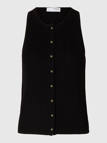 SELECTED - Chaleco de punto en negro