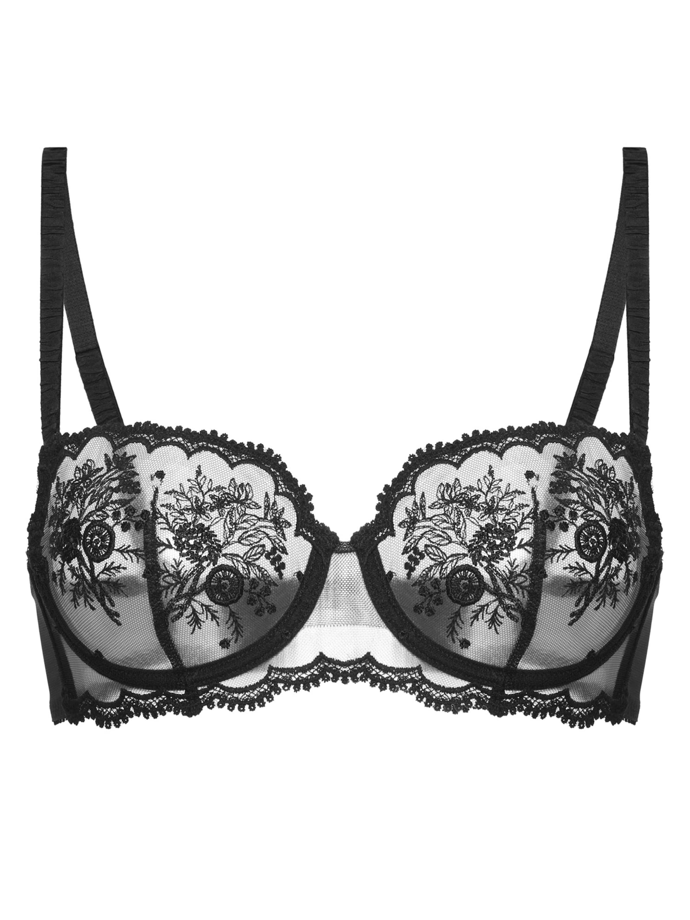 Simone Perele Balconette Bra 'Intrigue' in Black: front