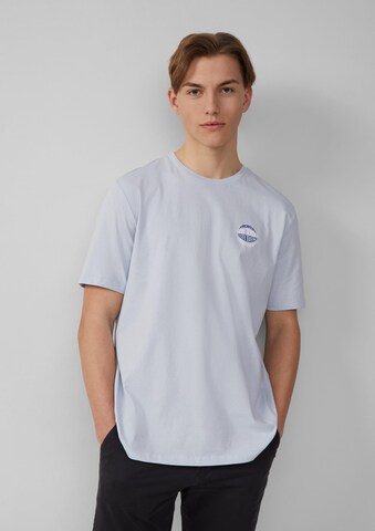 T-Shirt QS en bleu : devant
