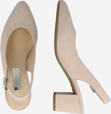 GABOR - Zapatos destalonado en beige