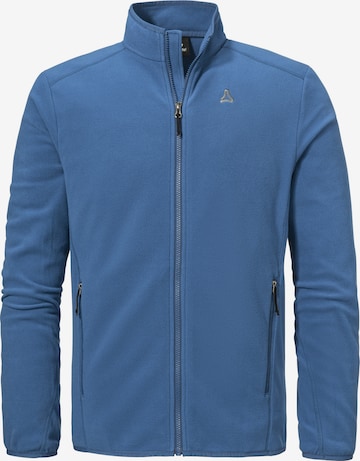 Veste en polaire fonctionnelle Schöffel en bleu : devant