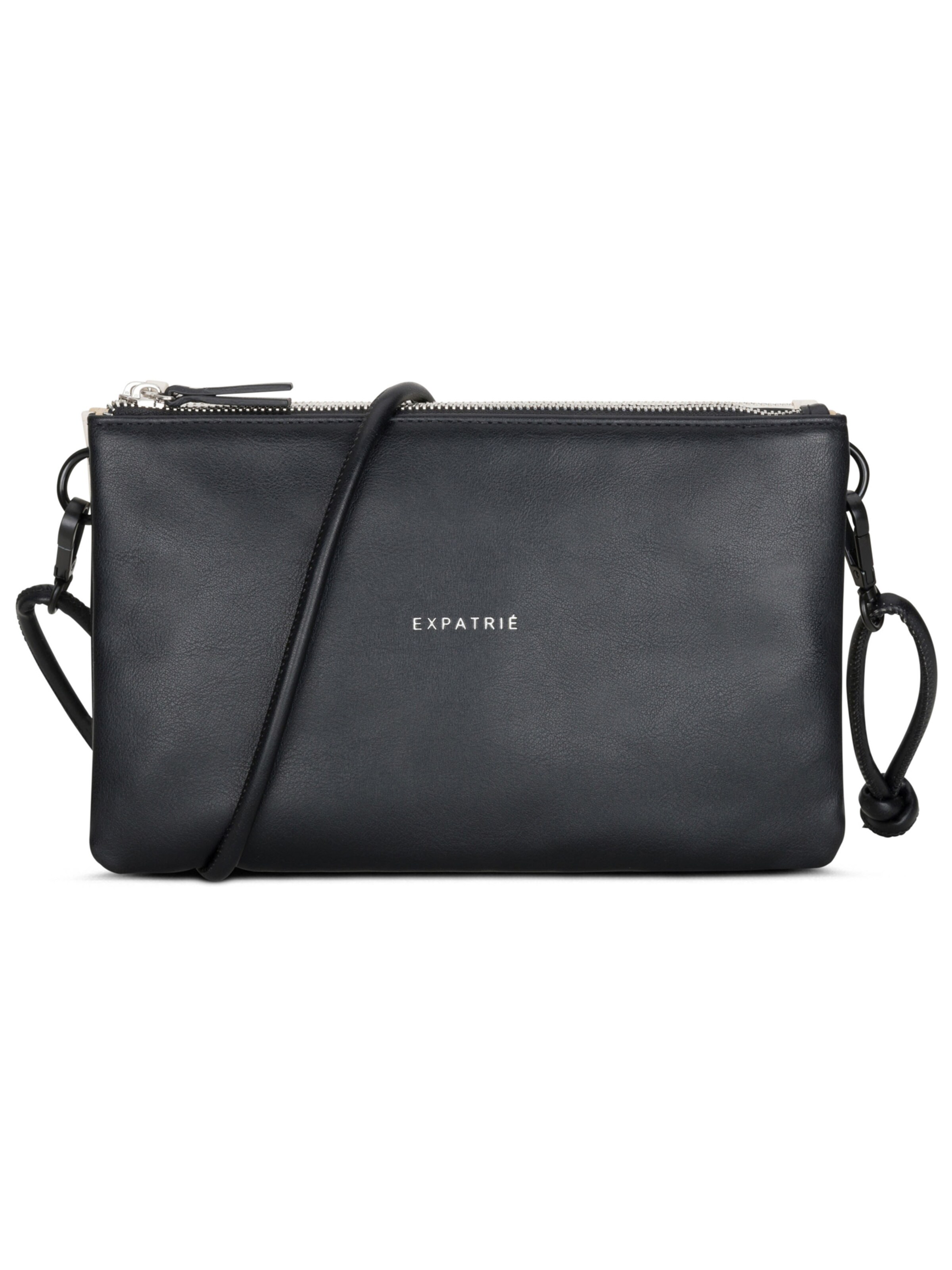 Expatrié Taška cez rameno 'Emilie' - Čierna: predná strana
