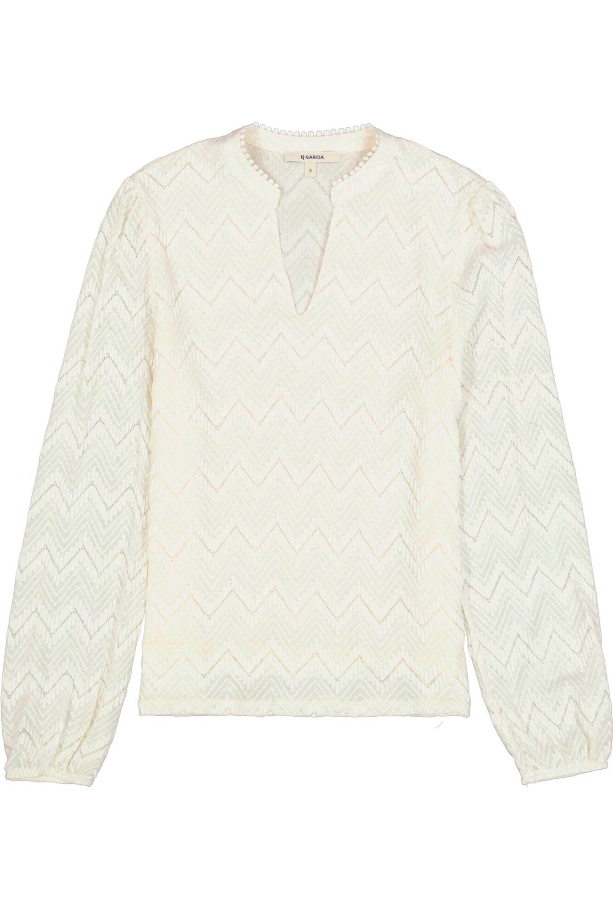 GARCIA Μπλούζα σε λευκό: μπροστά