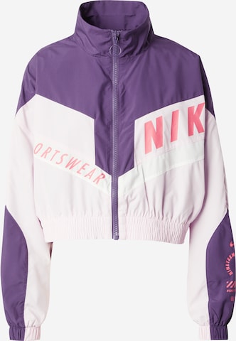 purpurinė Nike Sportswear Demisezoninė striukė: priekis