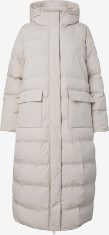 PIECES Winterjas 'PCNORMA' in Beige: voorkant