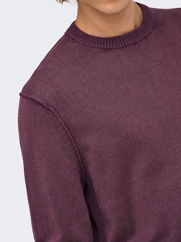 Only & Sons Trui 'GARSON ' in Rood