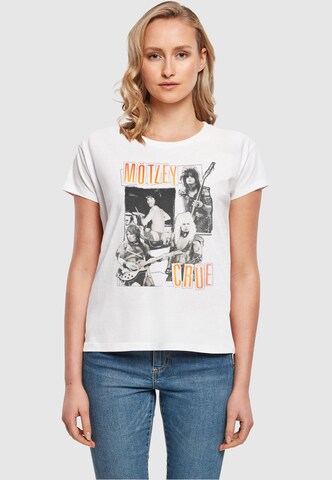 Merchcode Shirt 'Motley Crue - Vintage Punk' in White: front
