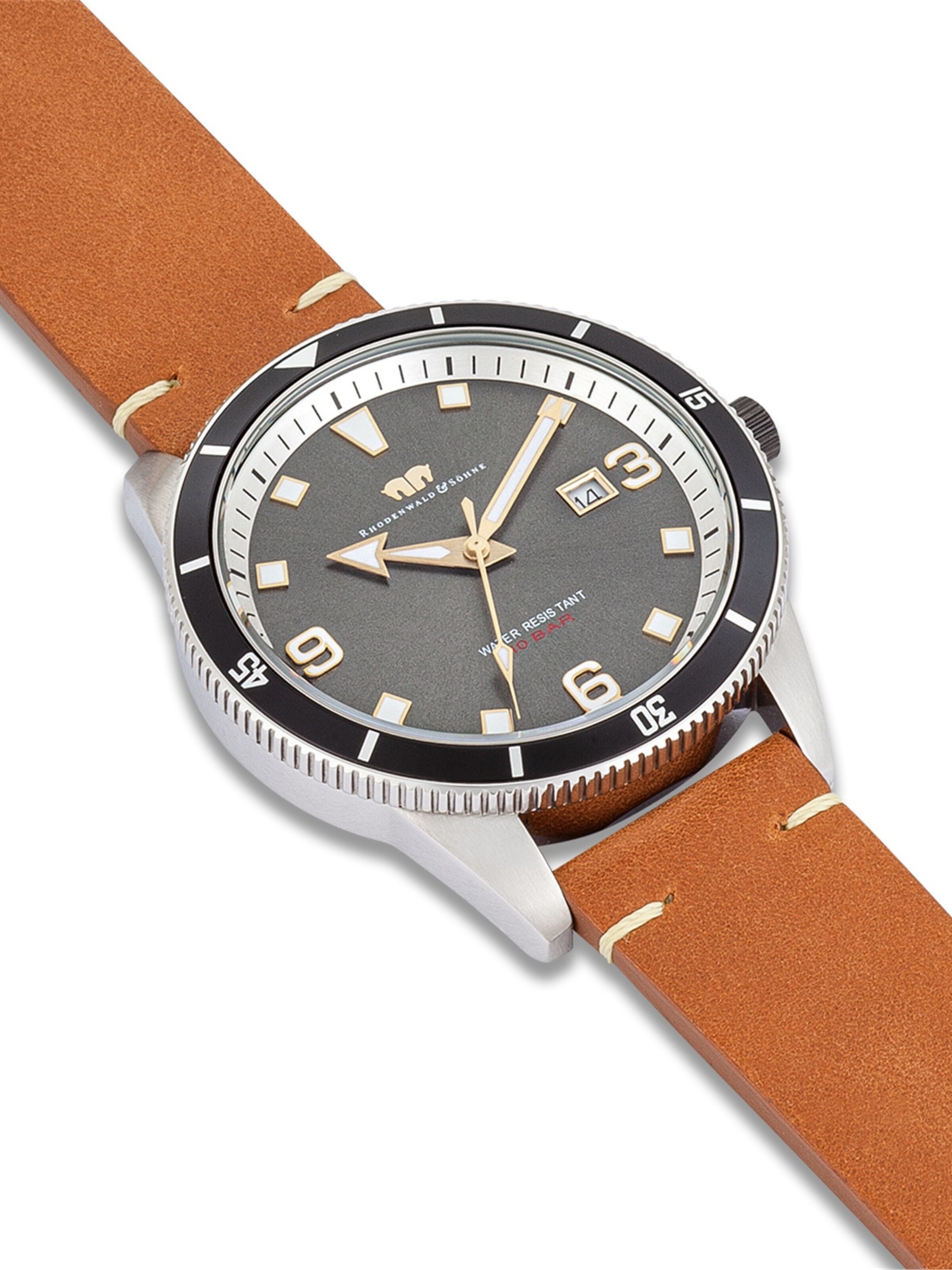 Rhodenwald & Söhne Analoog horloge in Bruin