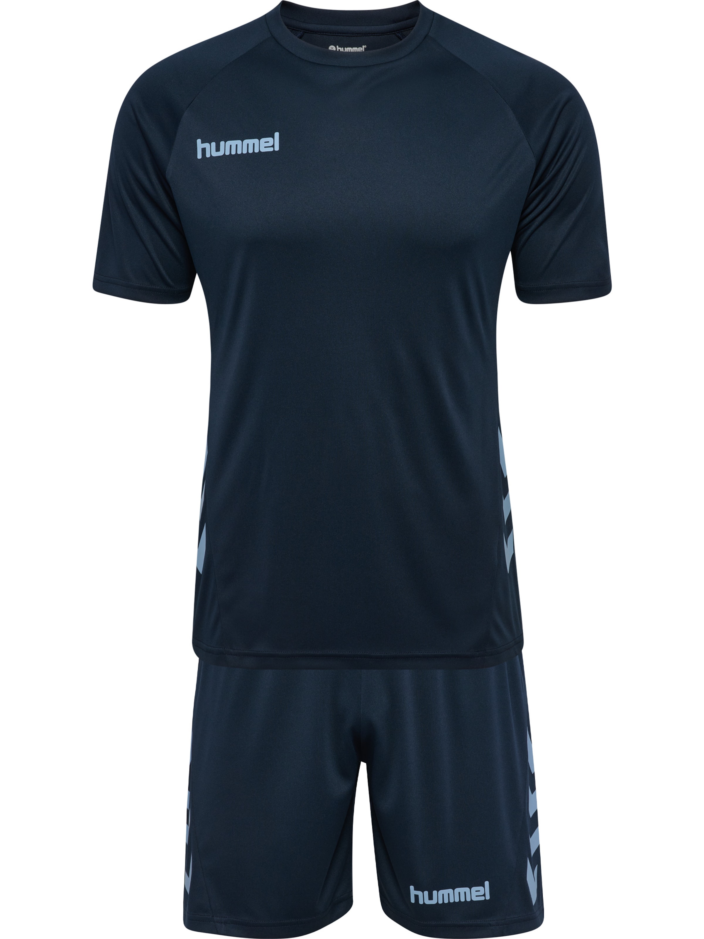 Hummel Trainingspak in Blauw: voorkant