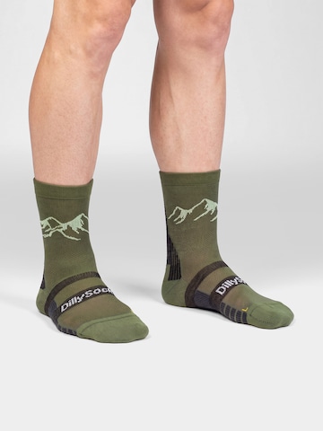 Chaussettes de sport 'Active Merino ' DillySocks en vert : devant