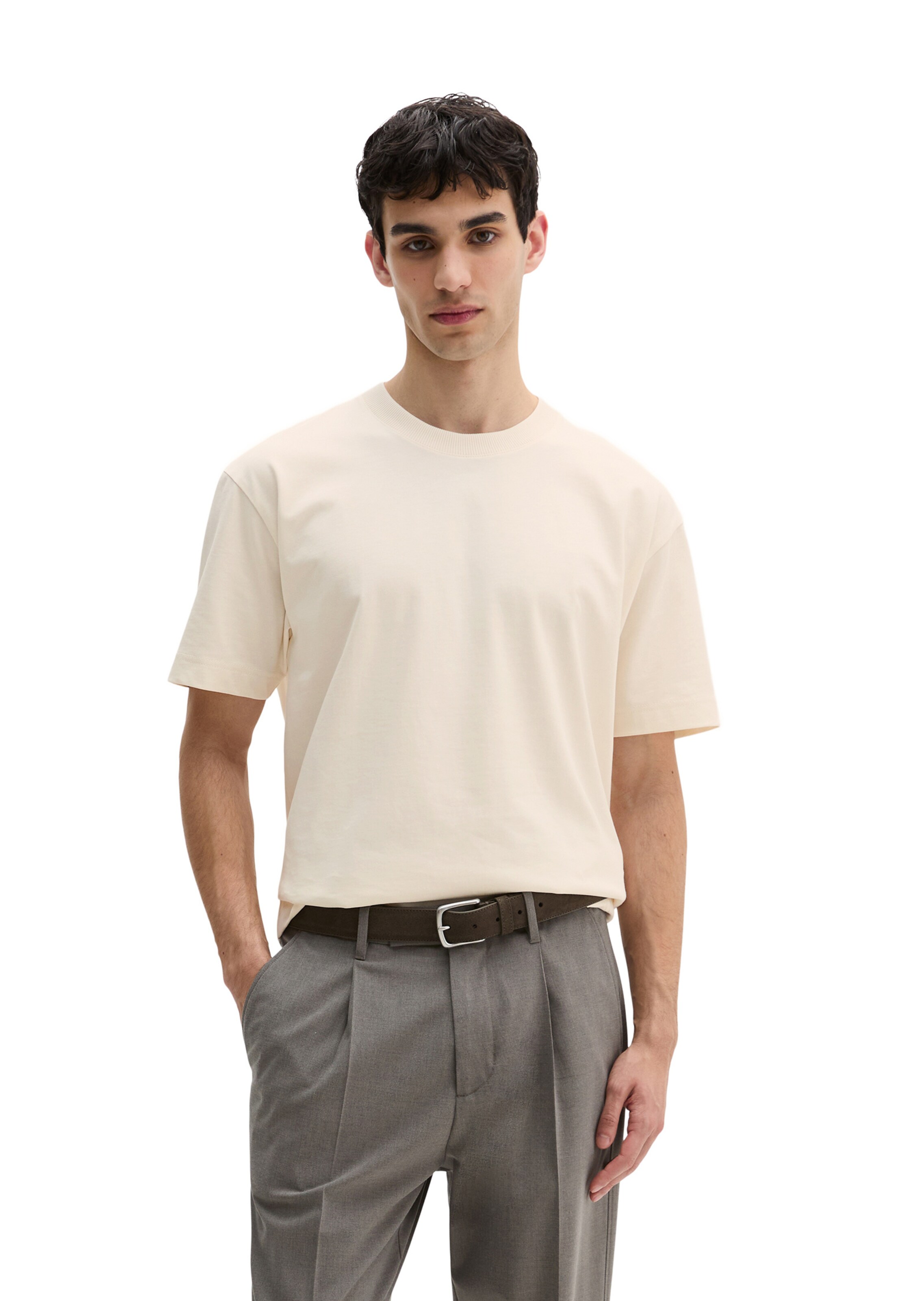 Marc O'Polo Shirt in Beige: voorkant