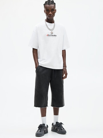 Pull&Bear Shirt 'POWER' in White