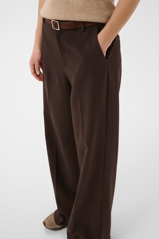 Part Two Wide leg Broek 'NinnesaPW' in Bruin
