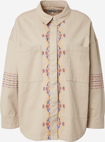 Veste mi-saison 'INDY' ONLY en beige : devant