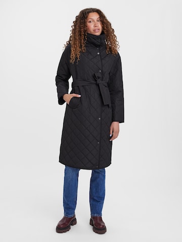 VERO MODA Ανοιξιάτικο και φθινοπωρινό παλτό 'Adelakim' σε μαύρο: μπροστά