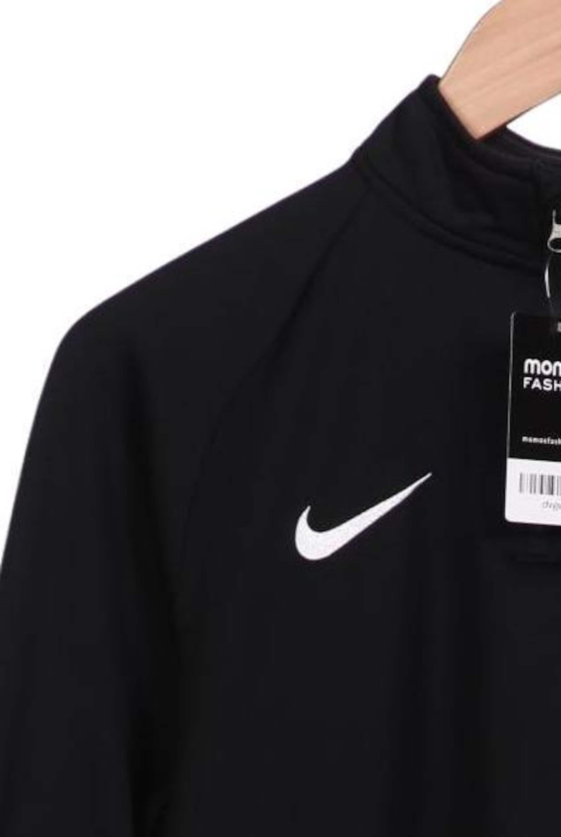 NIKE Sweater M in Schwarz