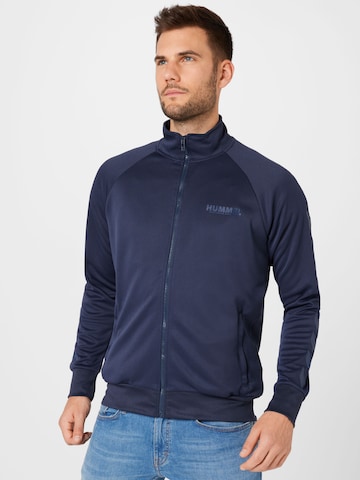 Veste de sport Hummel en bleu : devant