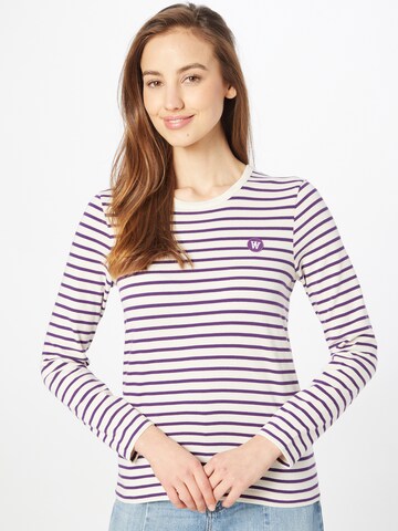 T-shirt 'Moa' WOOD WOOD en violet : devant